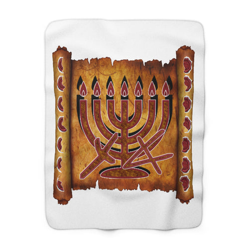 Aleph Tav Menorah Fleece