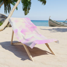 Load image into Gallery viewer, Pink Finger Print Beach Towel