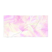 Load image into Gallery viewer, Pink Finger Print Beach Towel