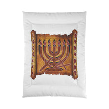 Load image into Gallery viewer, Aleph Tav Menorah Comforter