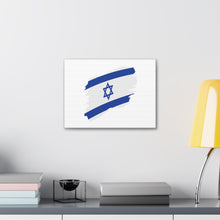 Load image into Gallery viewer, Israeli Flag Canvas