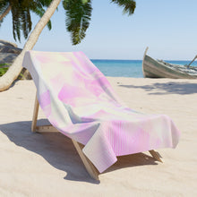 Load image into Gallery viewer, Pink Finger Print Beach Towel