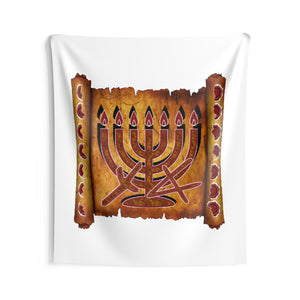 Aleph Tav Menorah Wall Tapestries