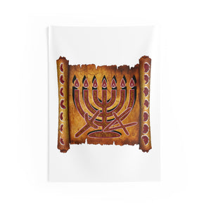 Aleph Tav Menorah Wall Tapestries